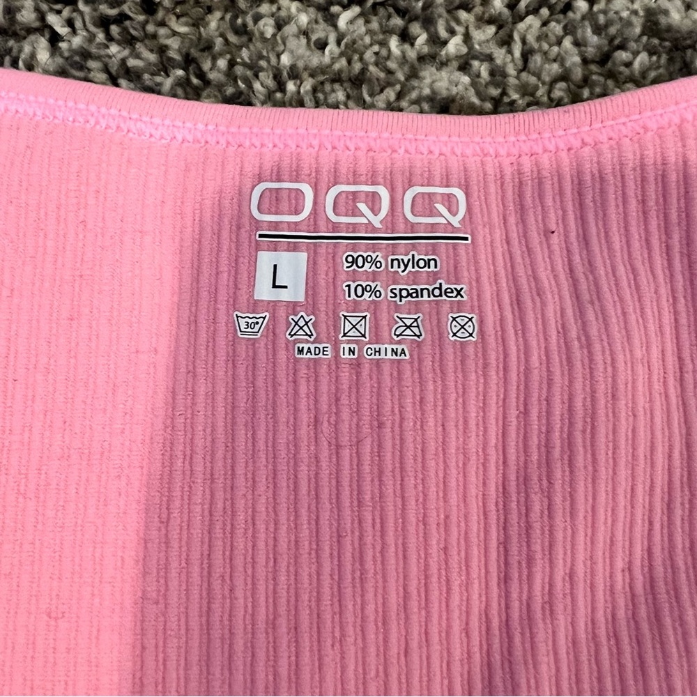Pink Ribbed Jumpsuit - Picture 5 of 7
